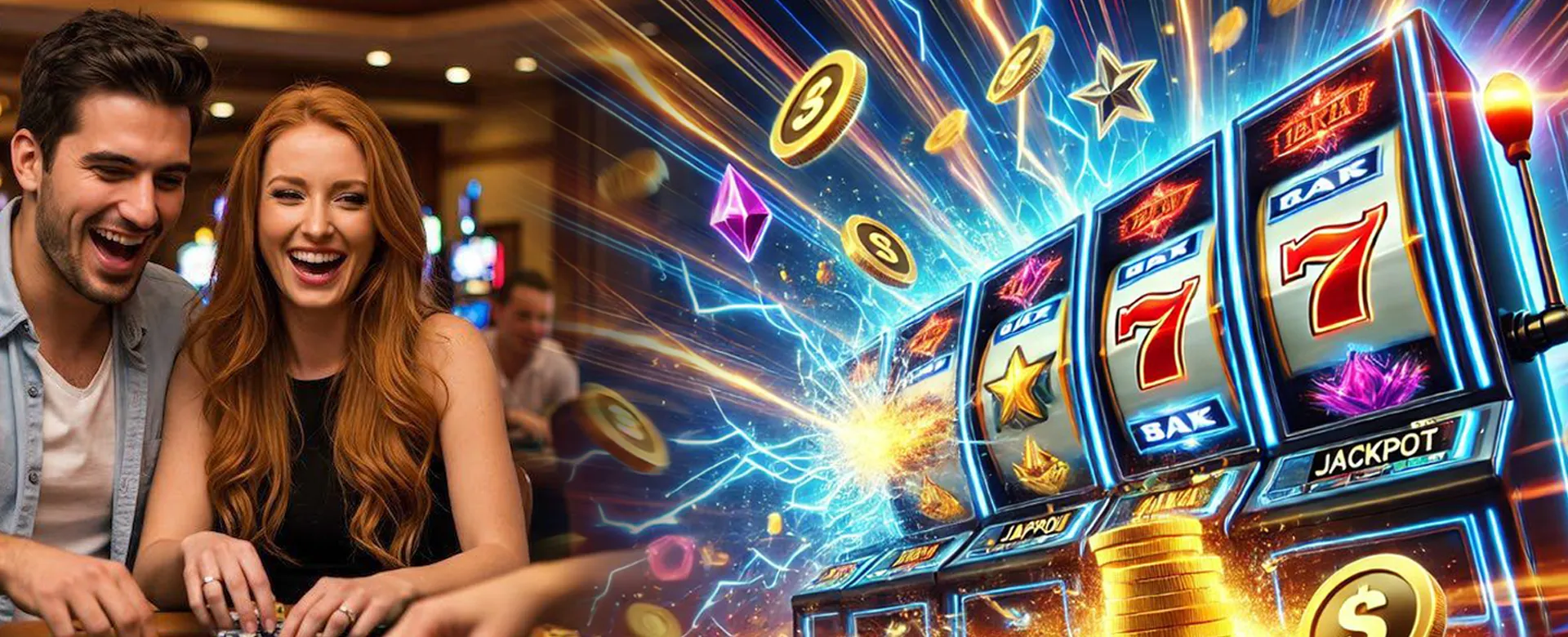 Golden roulette wheel spinning with casino chips and cards